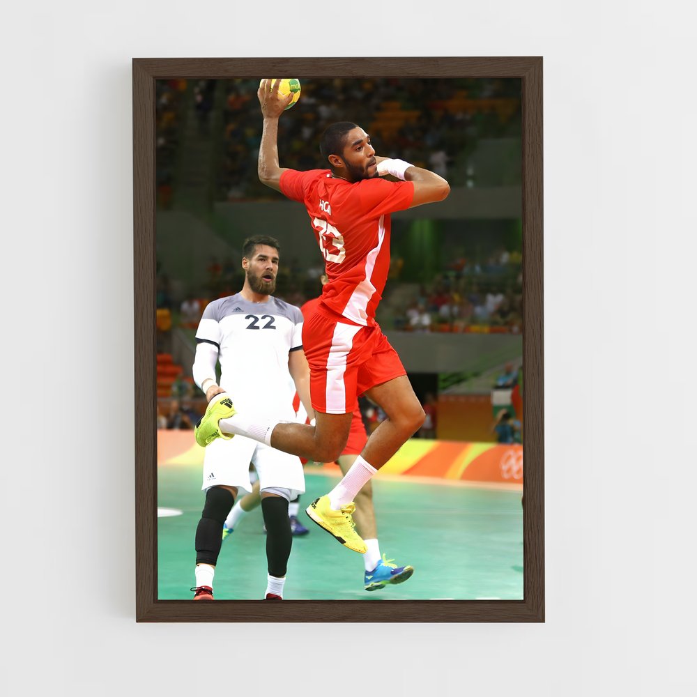 Poster Le Jongleur Énergique – affiche Handball (vue 5)